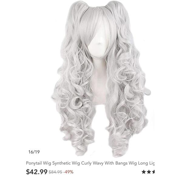 Light in the box Other - Hair 28 inch Women's Anime Cosplay Creative Blue Purple Halloween Wigs